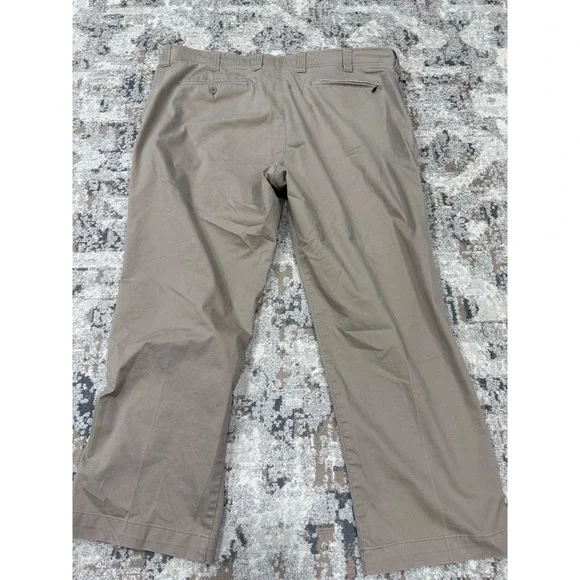 Oak Hill Mens Straight Fit Tech Pant Lot of 2 Khaki Grey 44x28 DXL Business - Picture 10 of 16